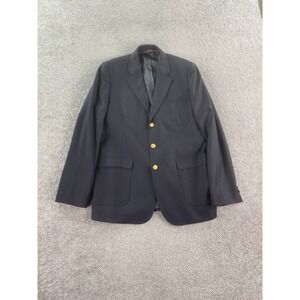 Brooks Brothers Blazer Boys 20 Navy University Designer Golden Button Loro Piana